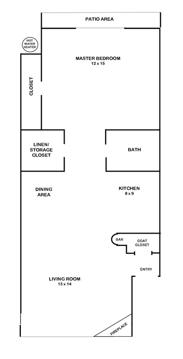 Minnewawa Apartments 1 bedroom 1 bathroom